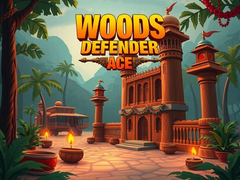 Woods Defender Ace Diwali event with decorated towers